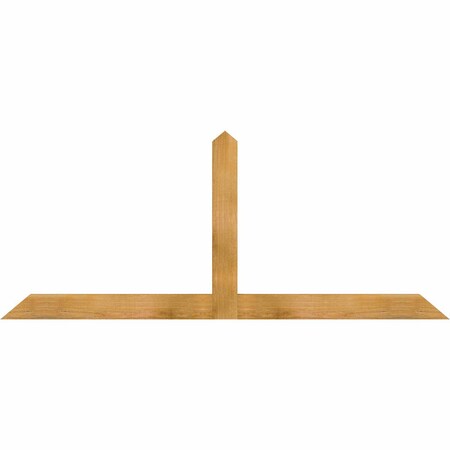 Ekena Millwork Portland Rough Sawn Timber Gable Bracket, Western Red Cedar, 72"W x 30"H x 2"D x 4"F, 10/12 Pitch GBW072X30X0204POR00RWR